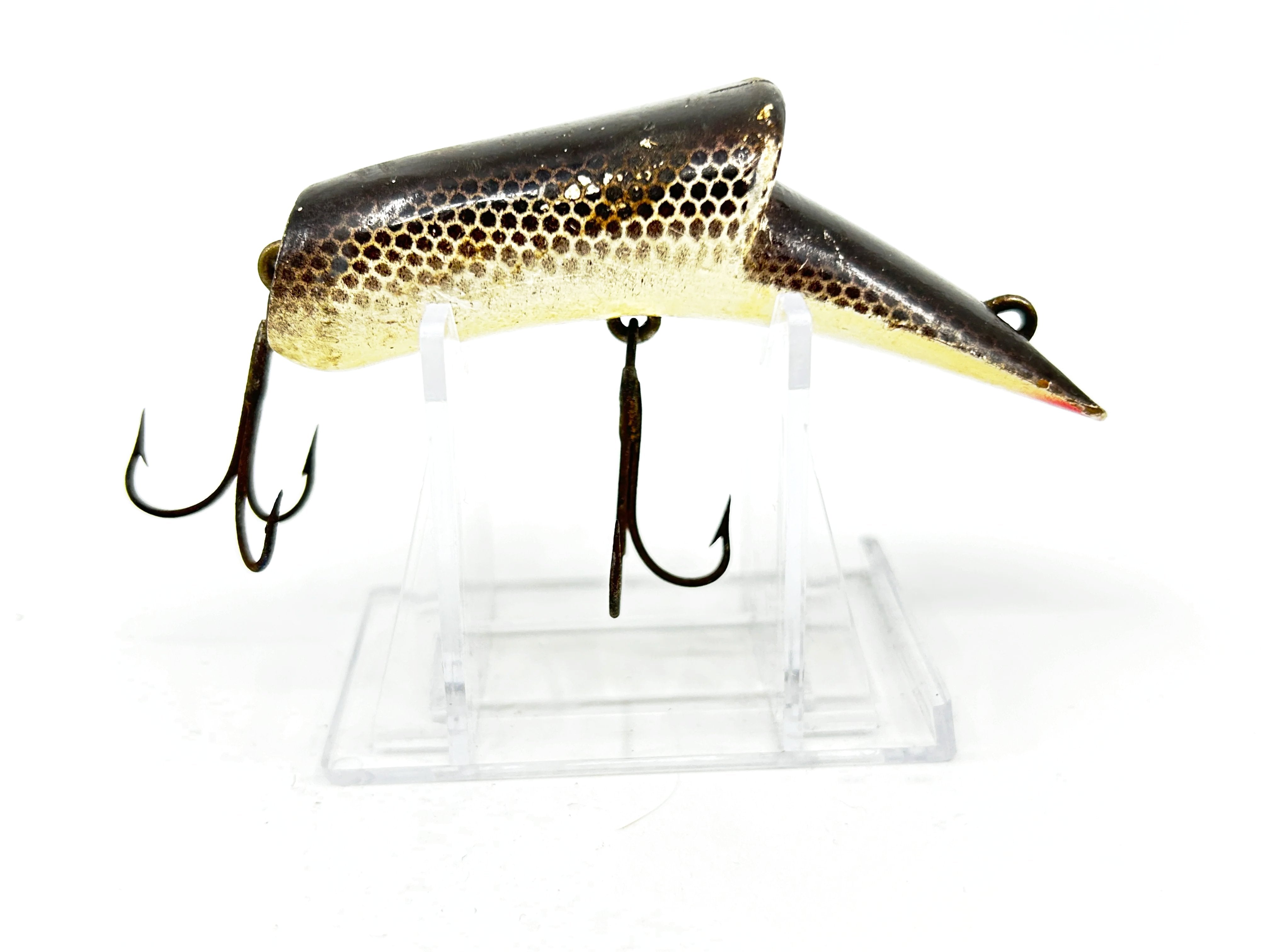 3-1/2 Wooden Kautzky Lazy Ike Fishing Lure (HOT COLOR) 7/23