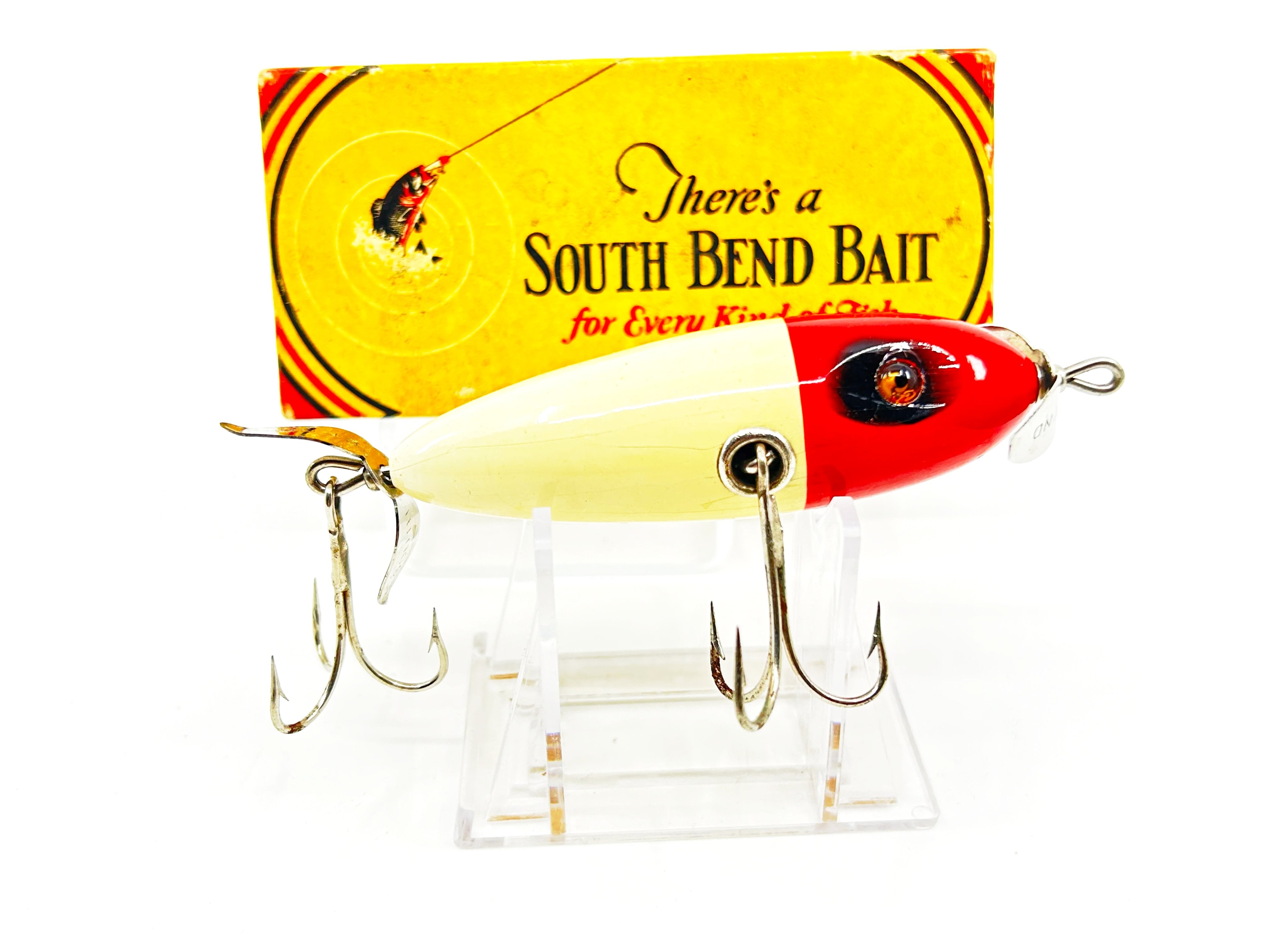 South Bend Bass Oreno, Red Head White Body Color – My Bait Shop, LLC