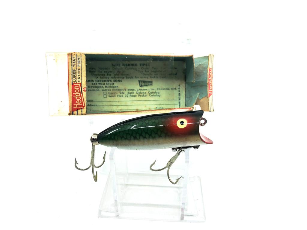 Heddon Baby Lucky 13 2400, D Green Scale Color with Box