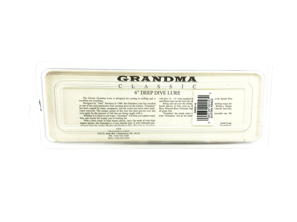 Grandma Classic 6, Black Perch Color – My Bait Shop, LLC