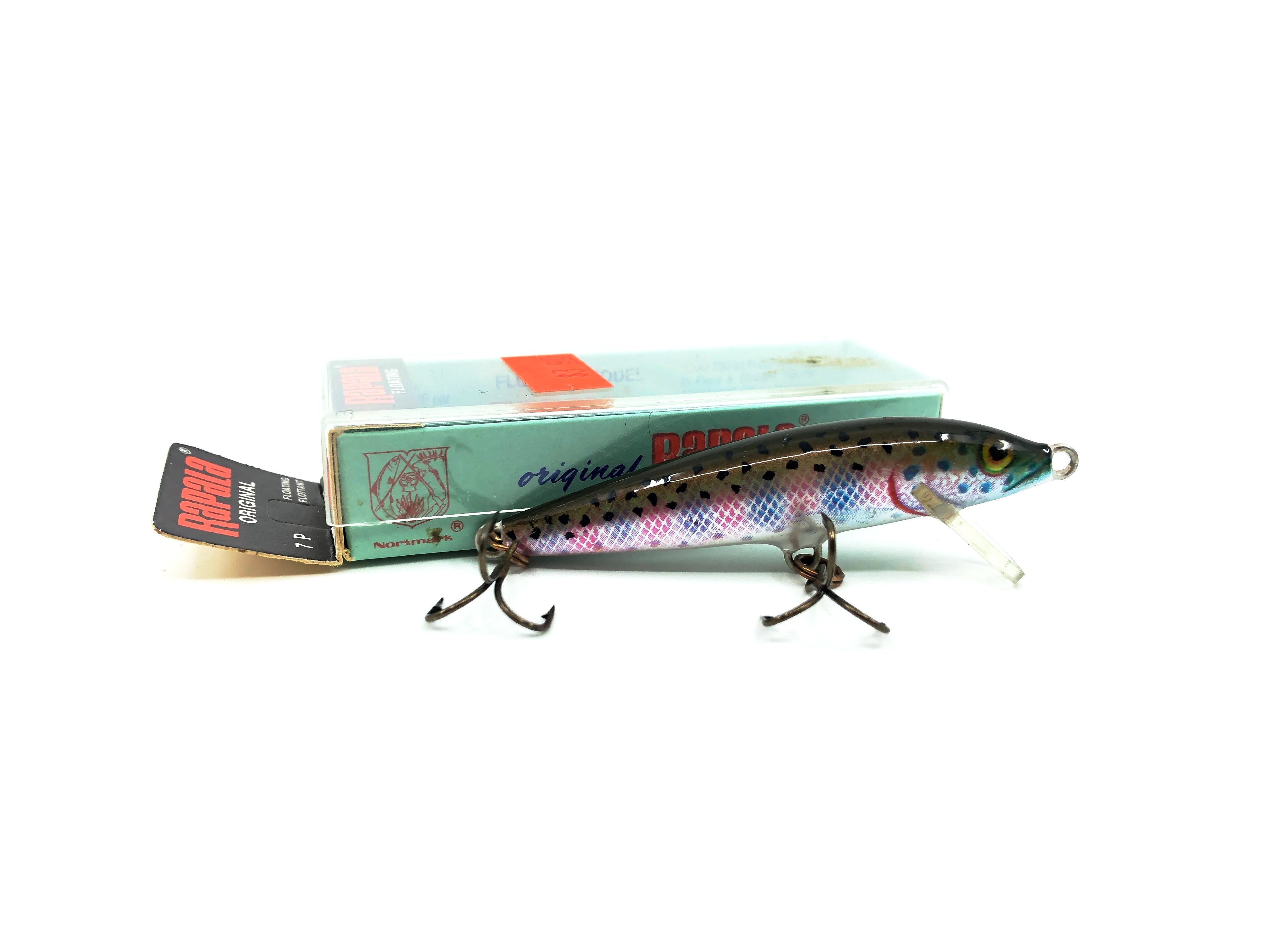 Rapala Floating Minnow F-7 RT, Rainbow Trout Color Lure with Box