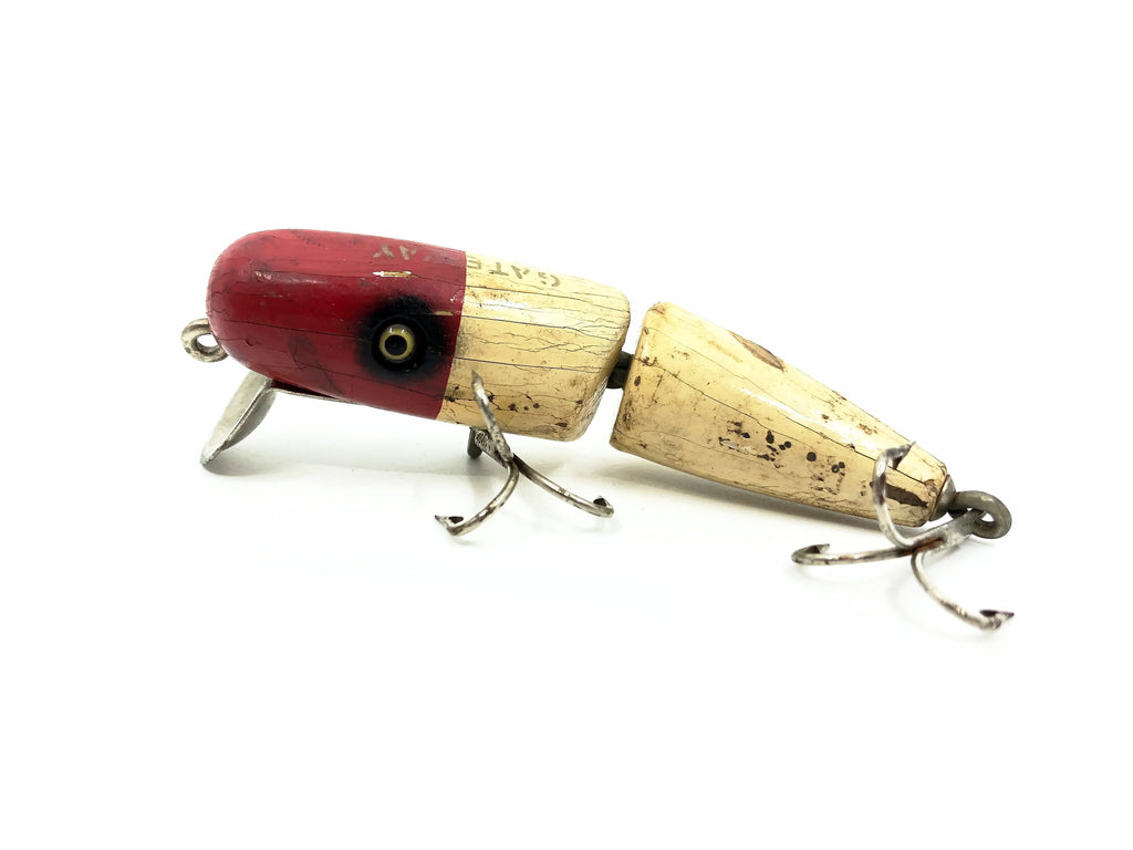 Creek Chub Pikie Redhead Jointed Vintage Wooden Fishing Lure