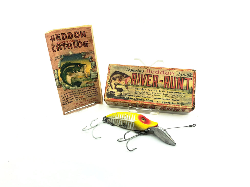 Vintage Heddon Dowagiac Spook Fishing Lure / Antique Heddon Dowagiac Spook  Fishing Lure Yellow Shore