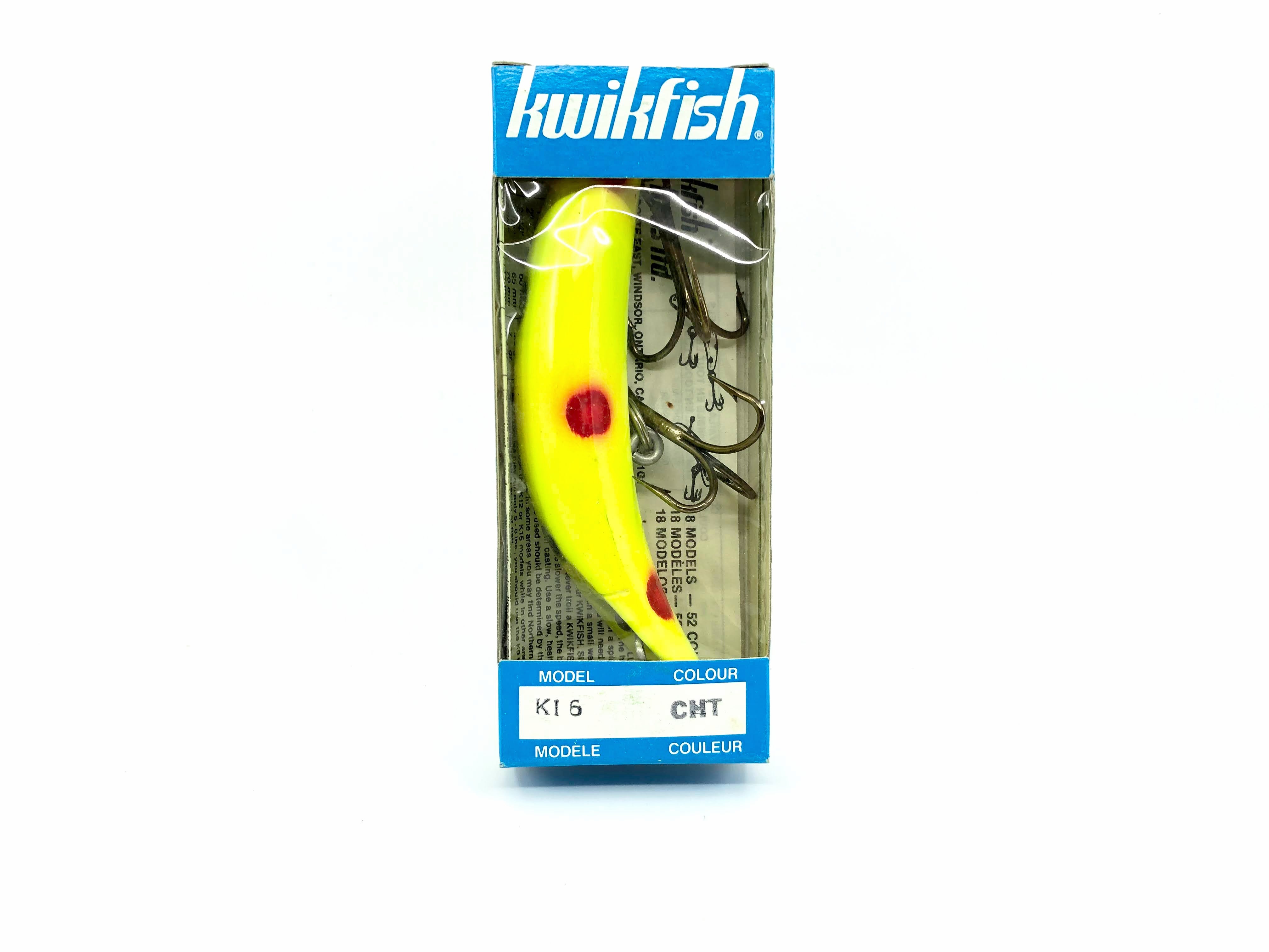 Kwikfish K16 CHT Chartreuse Color New in Box Old Stock – My Bait Shop, LLC