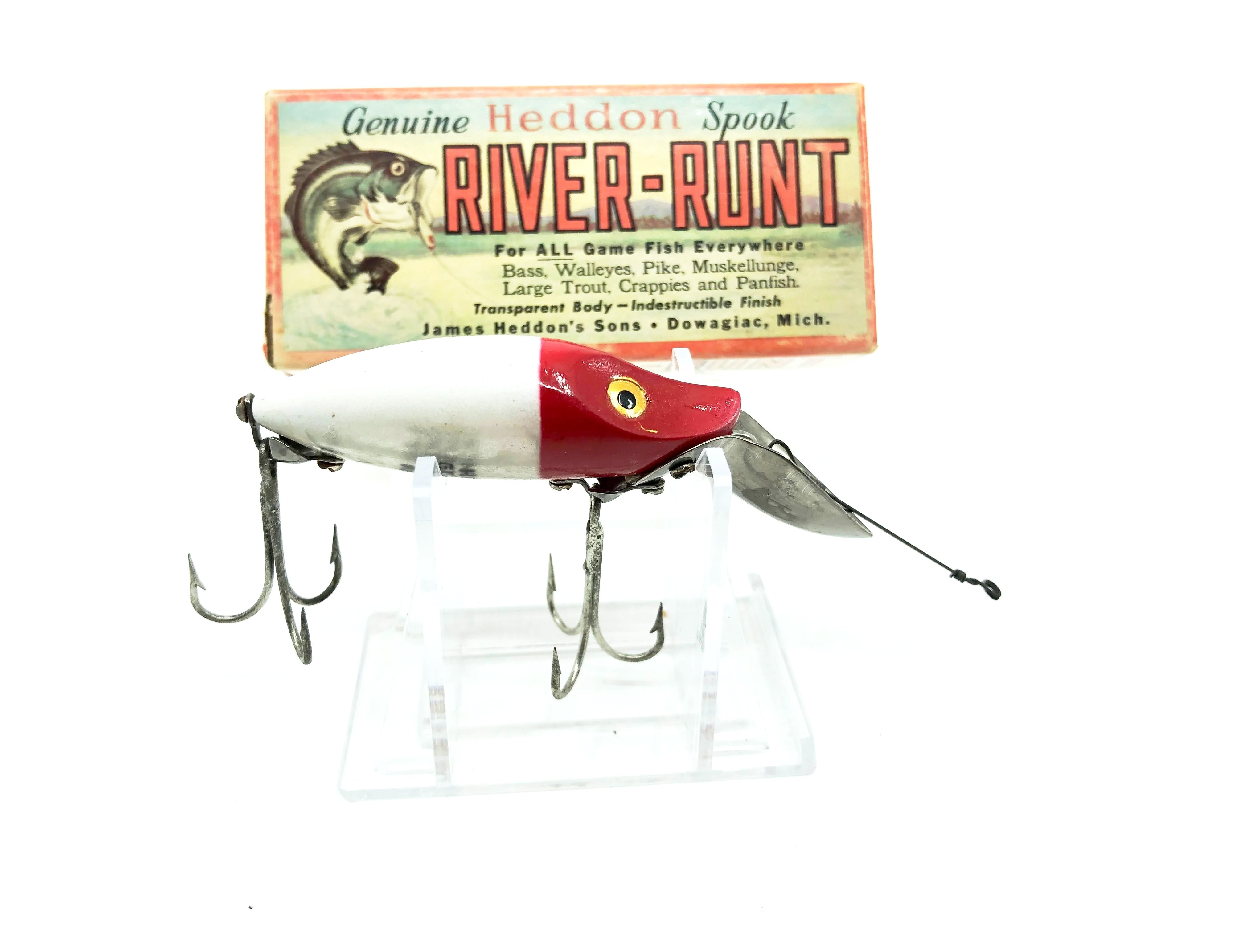 Heddon River Runt Go Deeper Scoop Lip  Antique fishing lures, Vintage  fishing lures, Fishing bobber