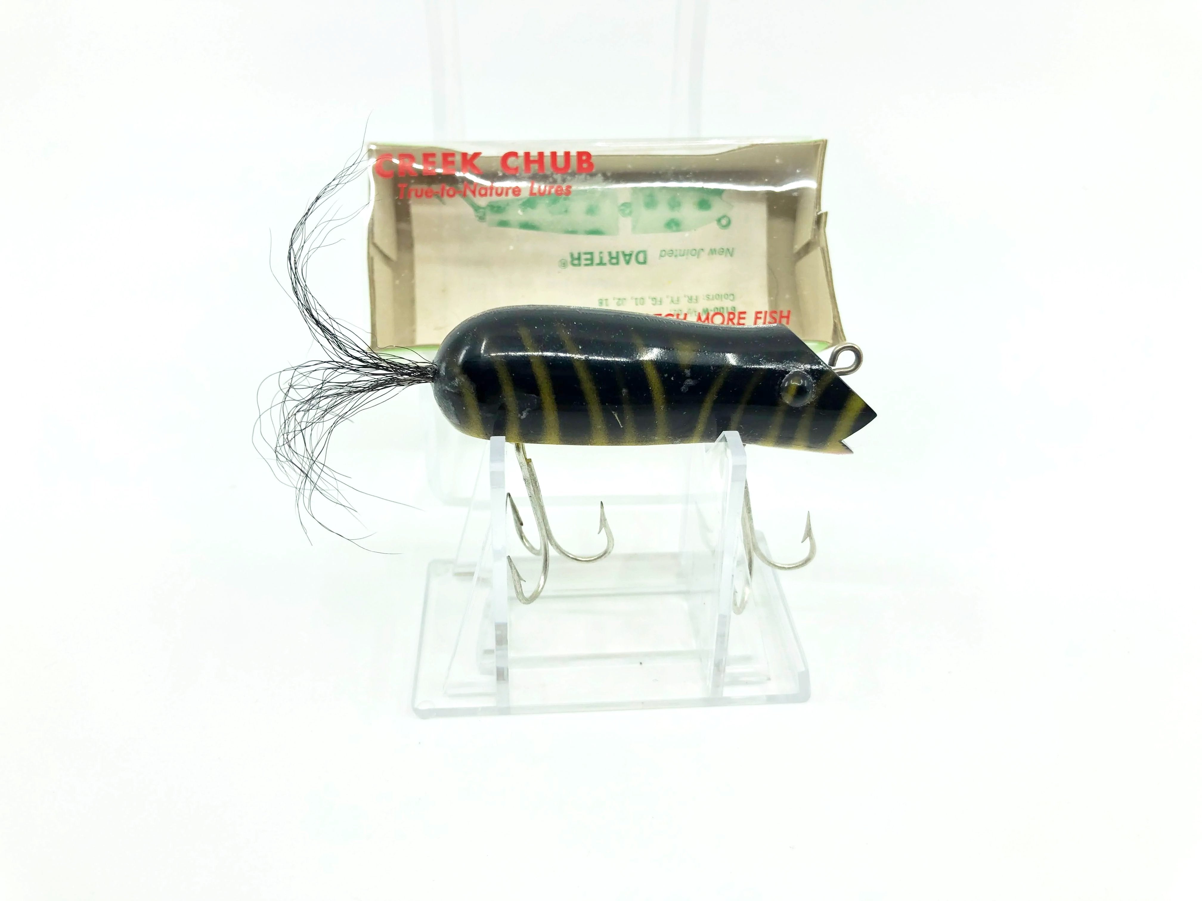 Creek Chub Vintage 6577 T Mouse in Tiger Color with Box