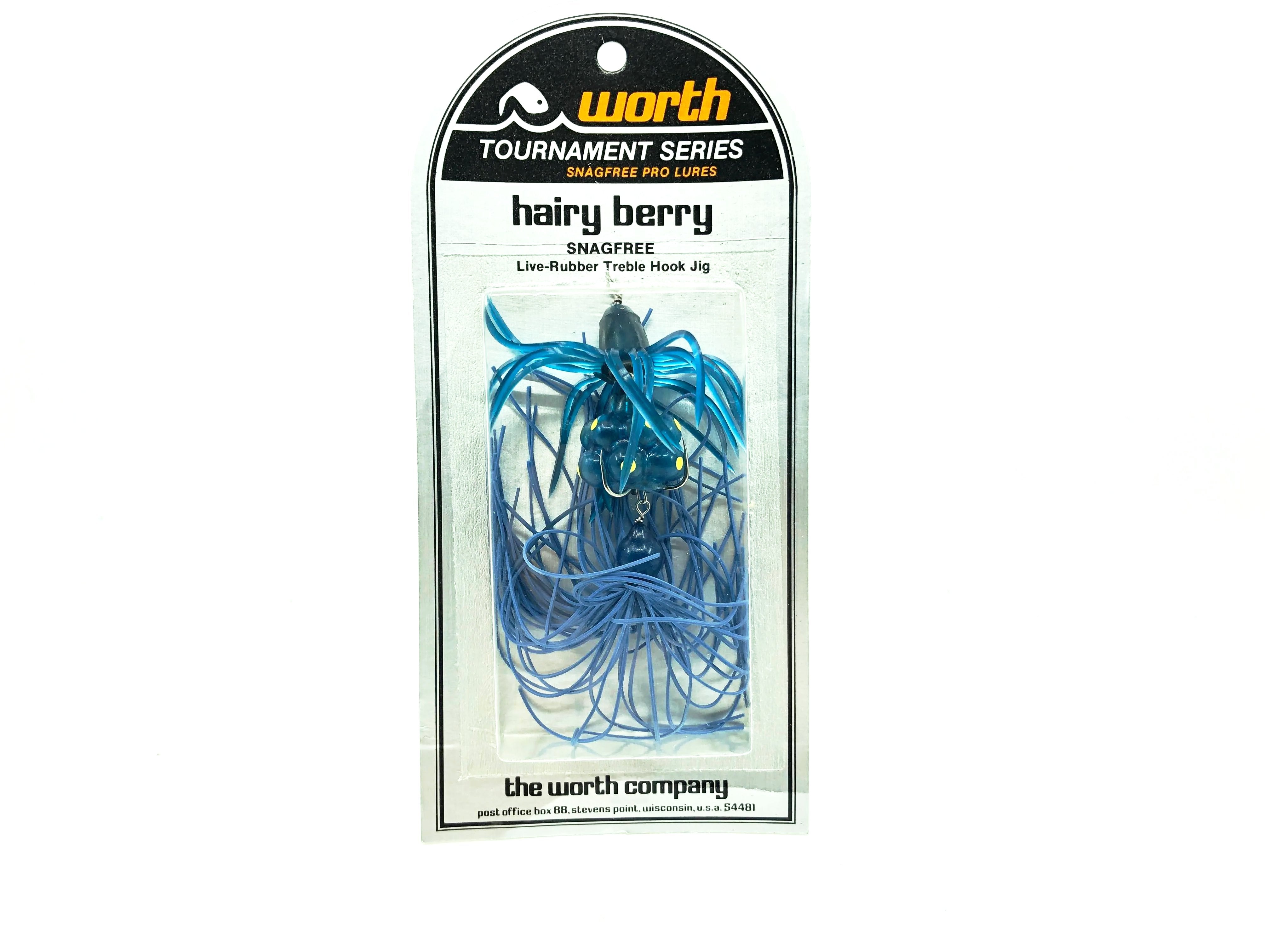 Worth Vintage Tournament Series Hairy Berry Blue Color New on Card Old – My  Bait Shop, LLC