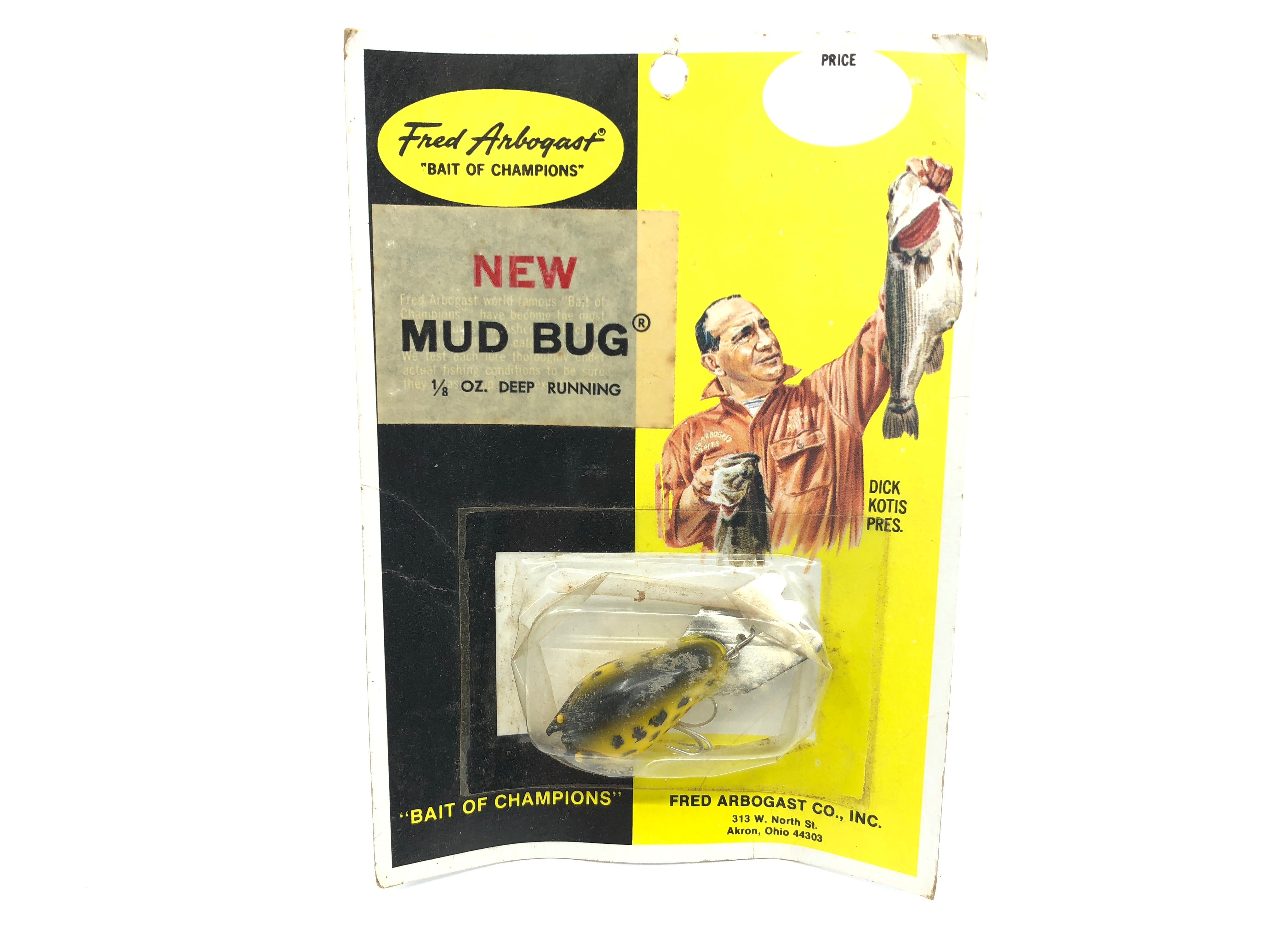 Fred Arbogast Mud Bug 1/8 oz New on Card Vintage New Old Stock – My Bait  Shop, LLC