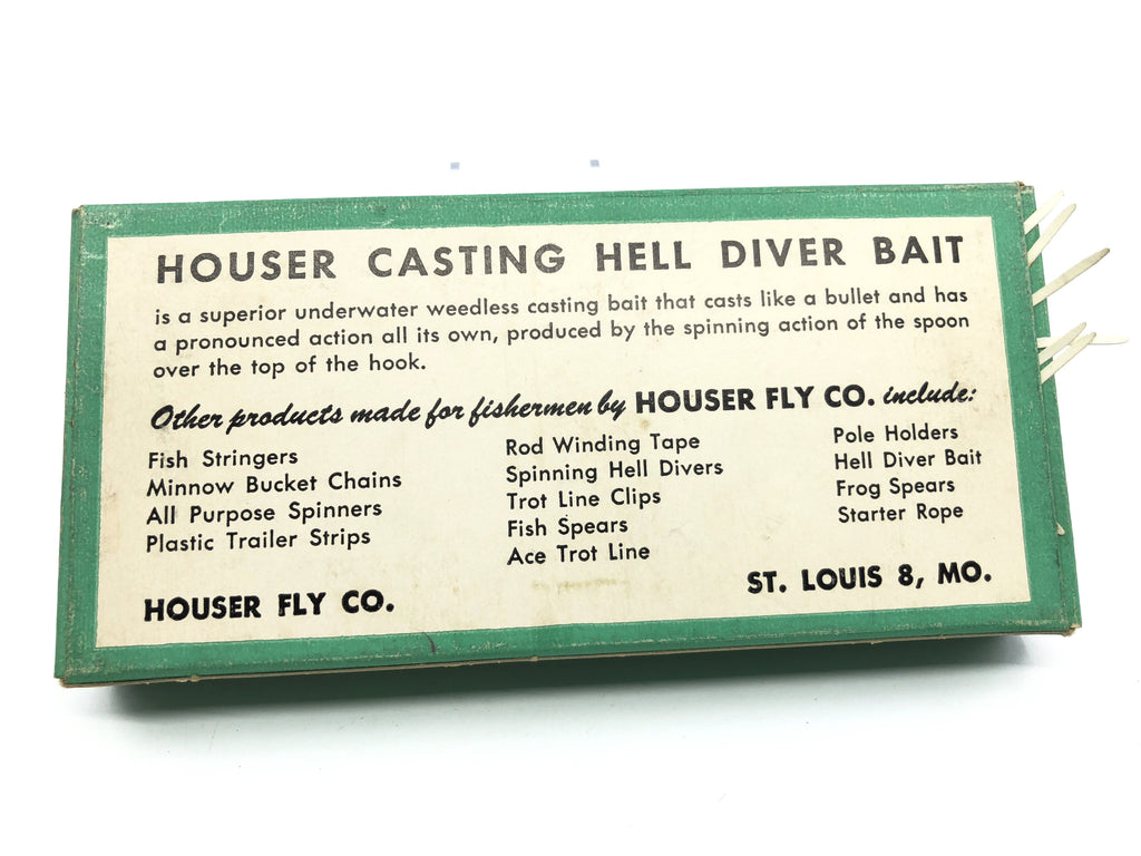 Houser Hell Diver Fishing Lure  Old Antique & Vintage Wood