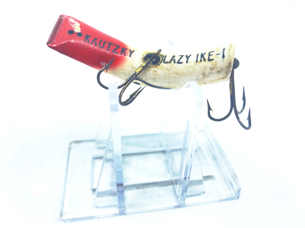 Kautzky Lazy Ike - 3 Red and White Wooden – My Bait Shop, LLC