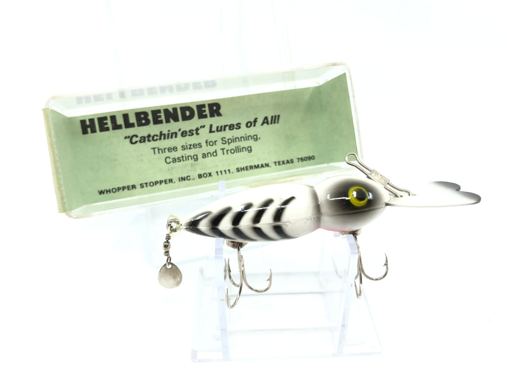 LOT OF 4 VINTAGE WHOPPER STOPPER HELLBENDER FISHING LURES NEW IN BOXES