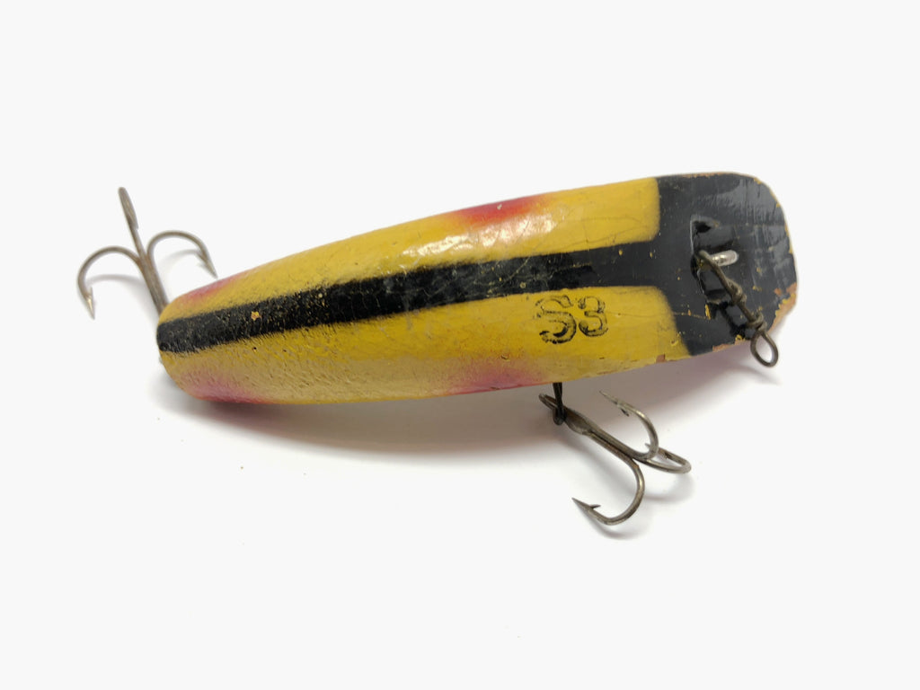 Helin Flatfish S3 Yellow with Black Stripe and Dots Color Wooden – My Bait  Shop, LLC