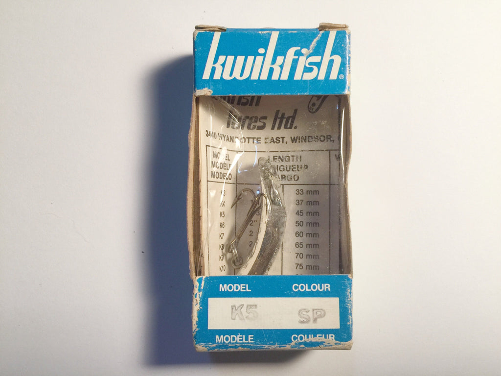 Vintage Kwikfish K5 SP New In Box Silver Color – My Bait Shop, LLC