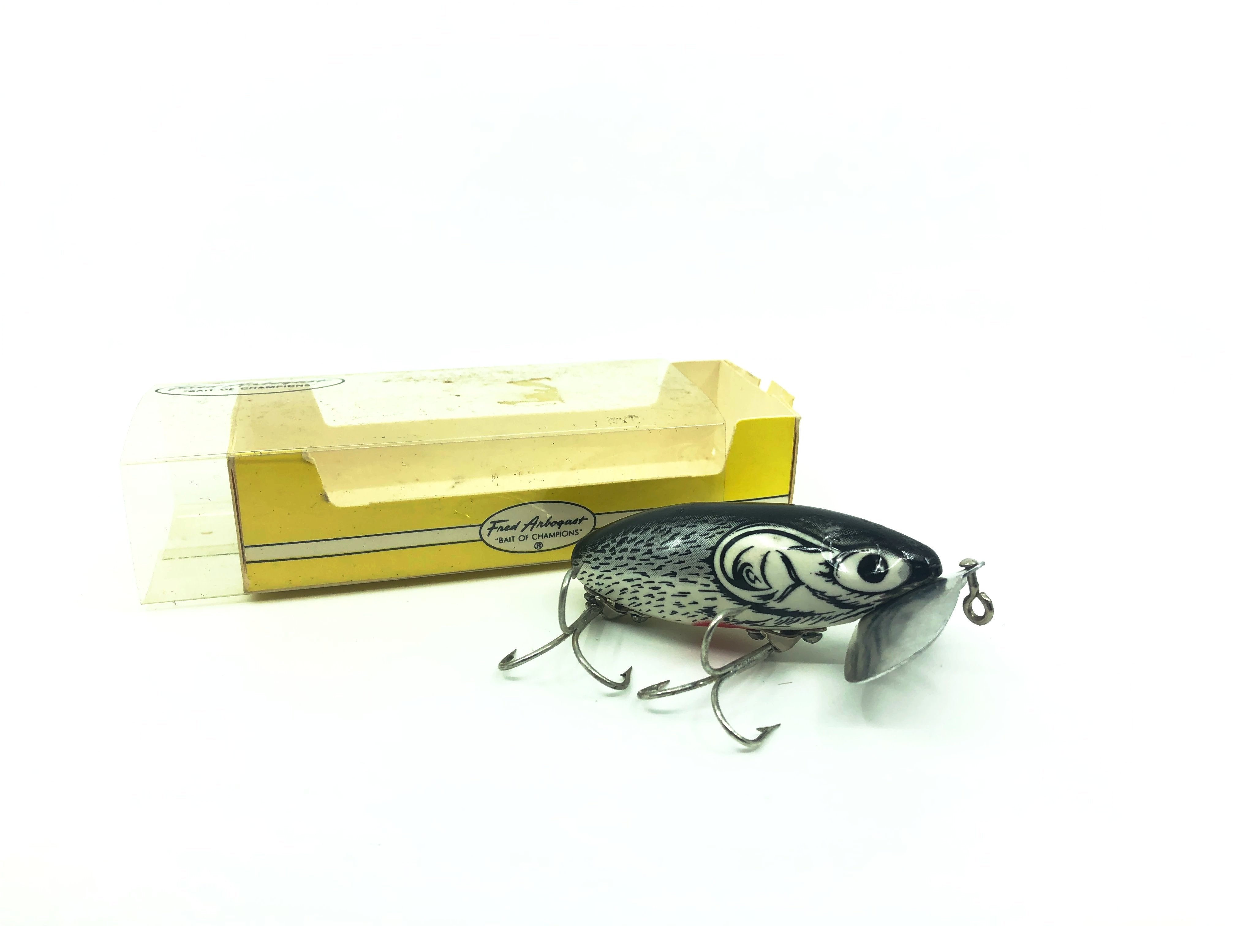 VINTAGE FRED ARBOGAST JITTERBUG LURE in RED WING BLACKBIRD