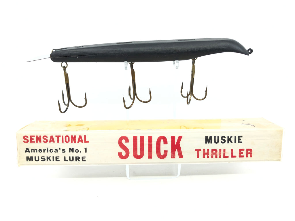 Vintage 9 Suick Muskie Thriller All Black Color New in Box Old Stock – My  Bait Shop, LLC