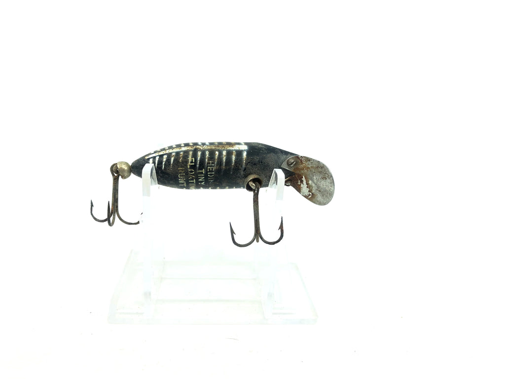 U3689 F HEDDON TINY FLOATING RUNT FISHING LURE BLACK SHORE MINNOW