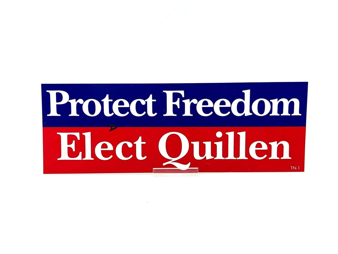 Vintage Protect Freedom Elect Quillen Sticker