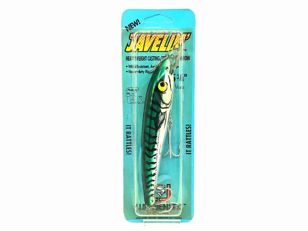 Luhr-Jensen Javelin, Metallic Green Mackerel Color with Card