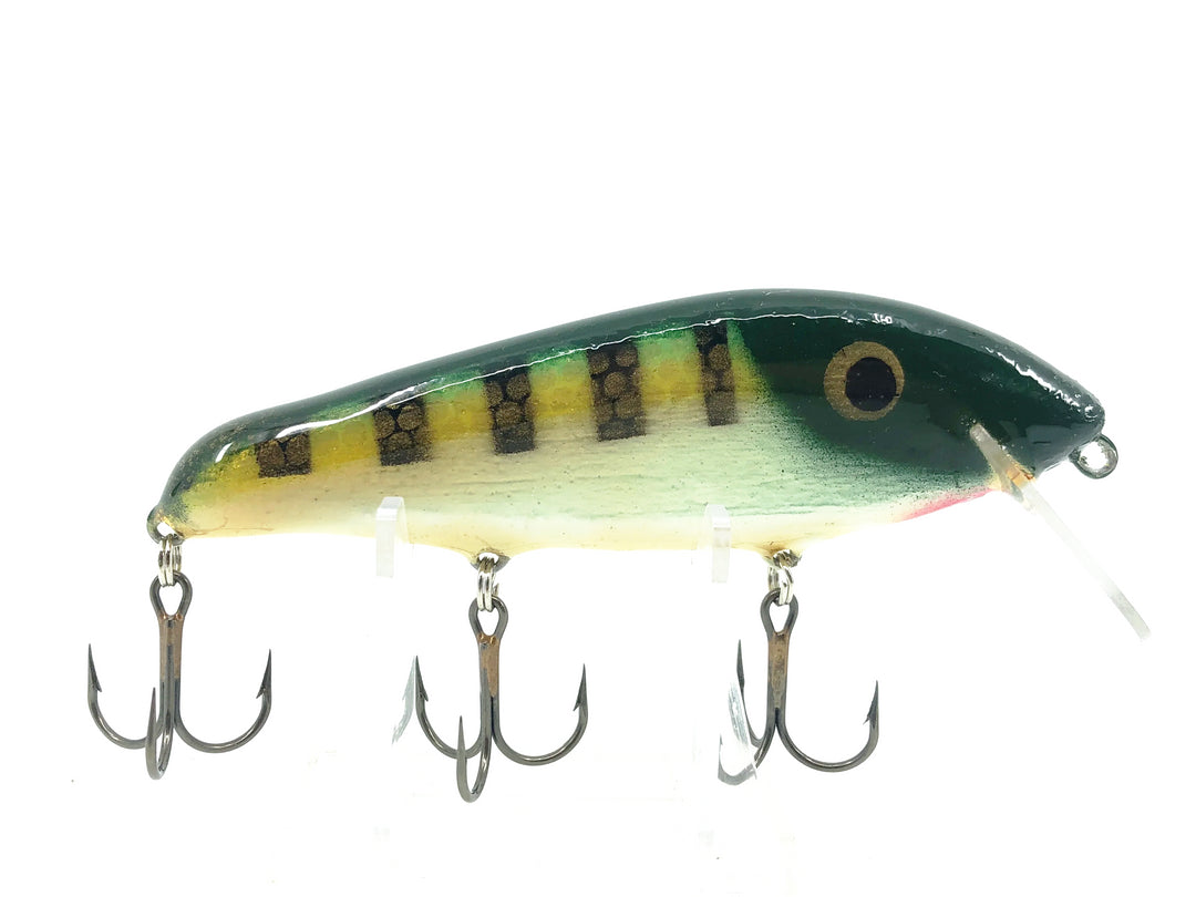 Crane 305 Musky Bait, Green Perch/White Belly Color