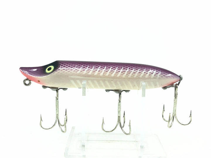 Heddon No-Lip Vamp Spook PSWB-Purple Scale/White Bones Color