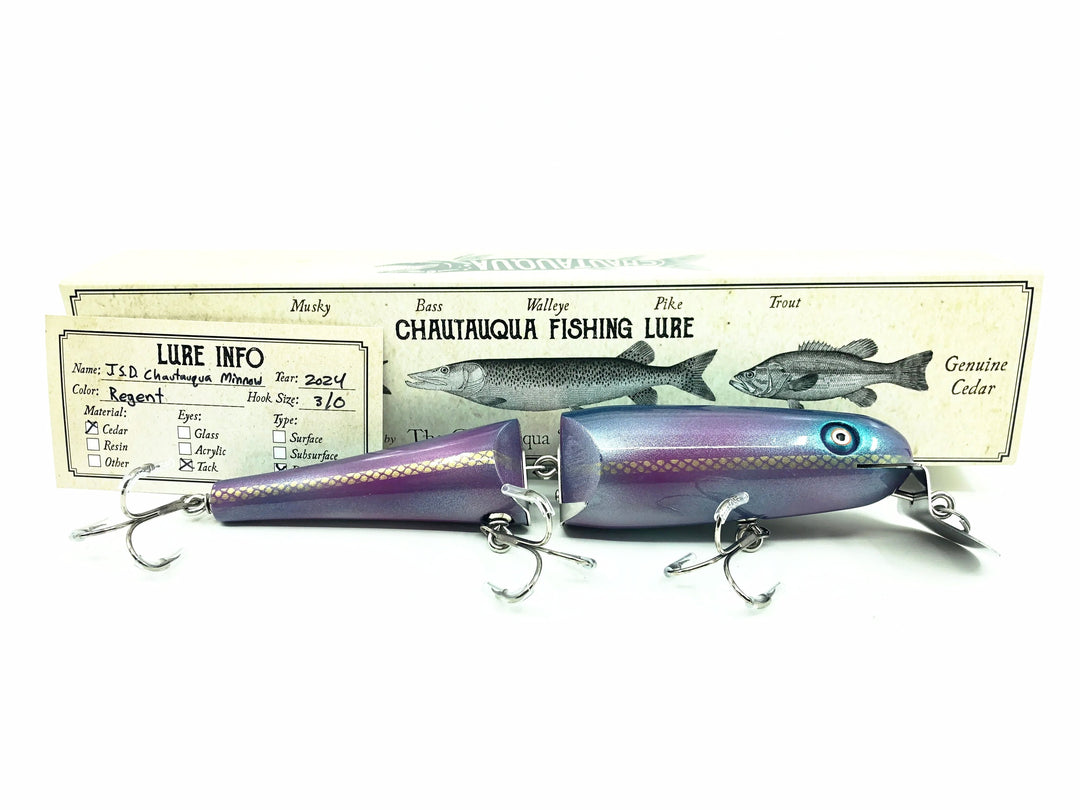 Jointed Chautauqua 8" Minnow Shallow Diver, Regent Color