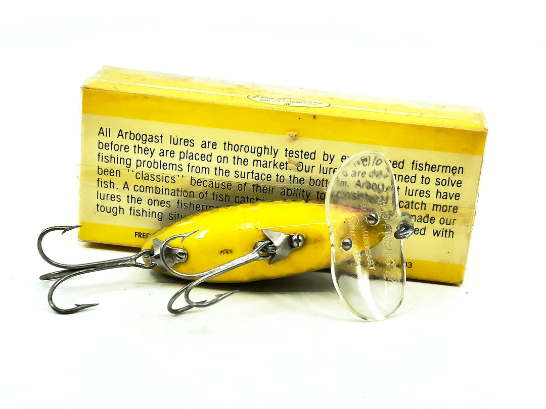 Arbogast Jitterbug Clear Lip 5/8oz, Perch Color with Box