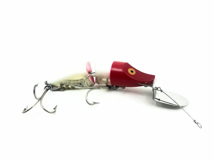 Heddon River Runt Spook Jointed Go-Deeper D-9430 RH Red Head/White Color