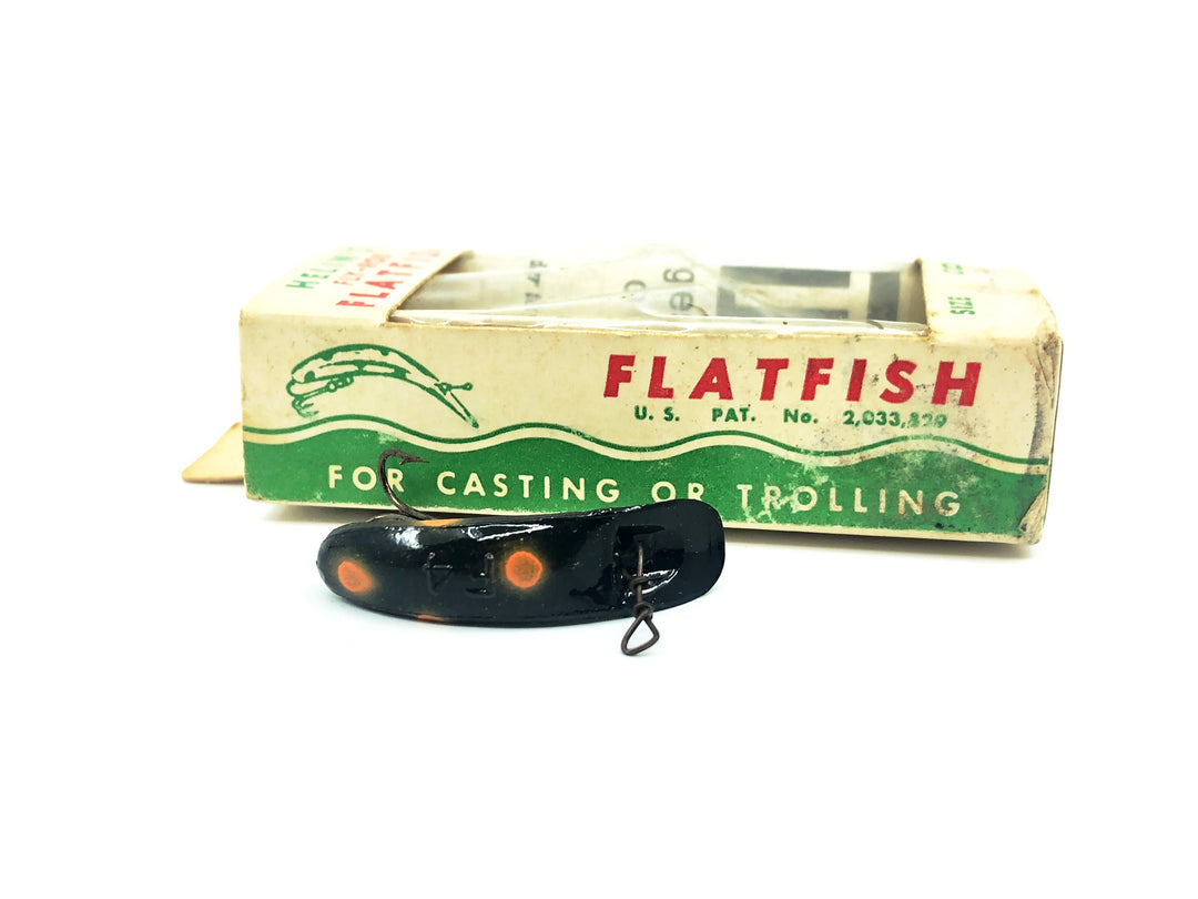 Helin Flatfish F4, BL Black/Orange Spots Color in Box