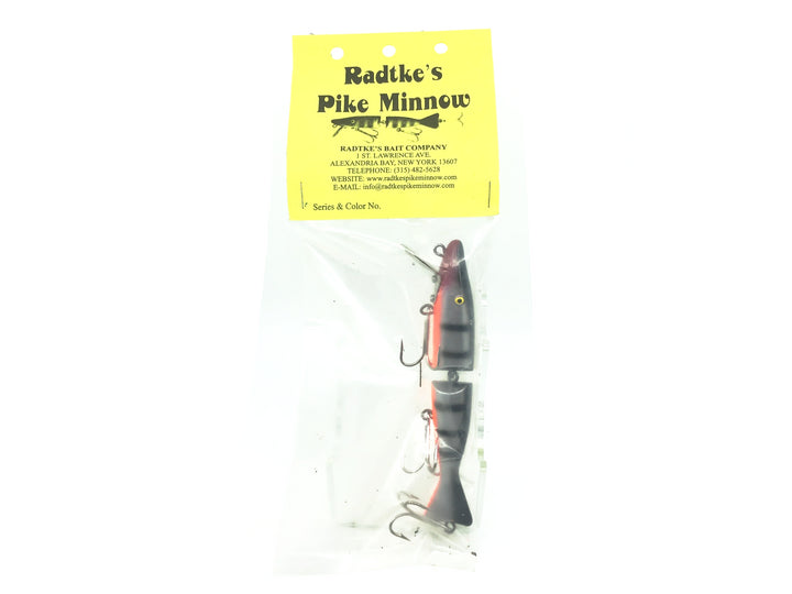 Radtke Pike Minnow, Chrome/Black Back/Orange Belly Color on Card