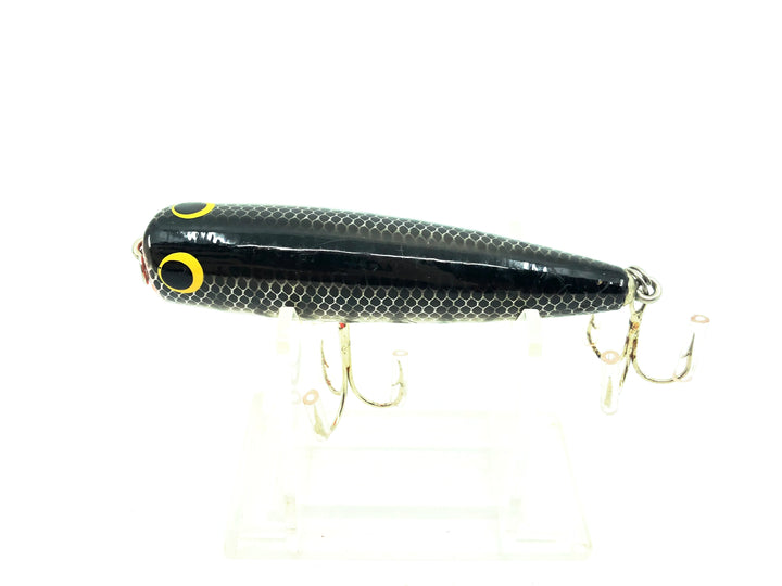 Bagley Chug-O-Lure CH3, FSC Black on Silver Chrome/Crayfish Color