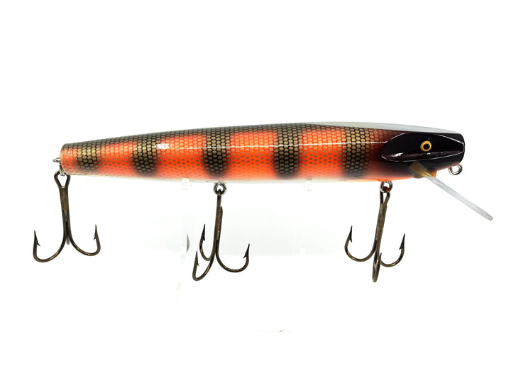 Wiley 9" Musky King Straight Lure, Orange Perch Color