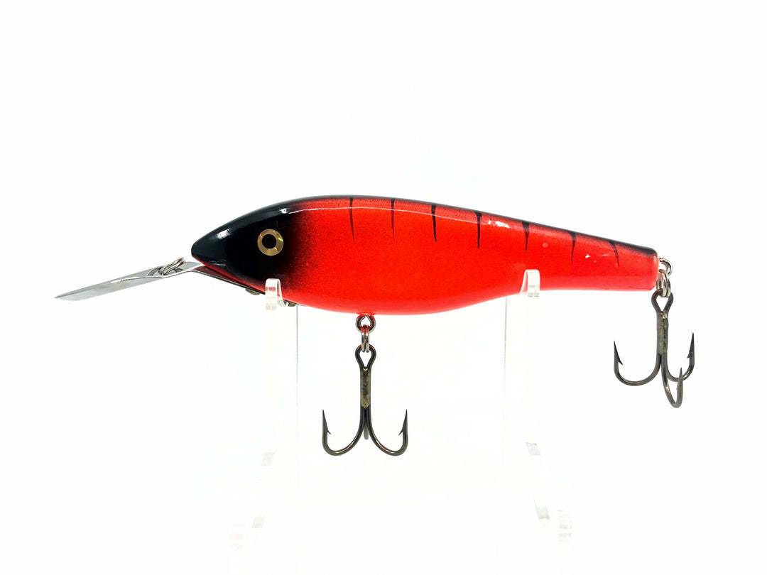 Grim Reaper Musky Model 2150, Red Fluorescent/Black Ribs Color