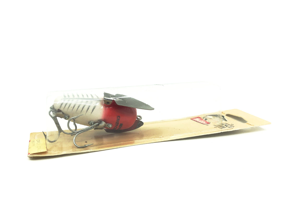 Heddon Crazy Crawler 9120, XRW Red &amp; White Shore Minnow Color with Card