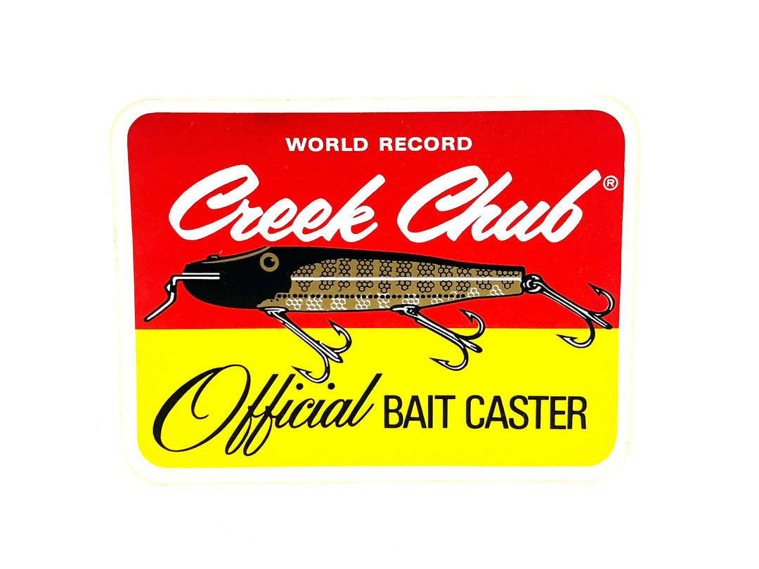 Creek Chub Official Bait Caster Vintage Sticker