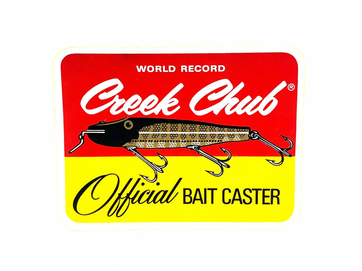 Creek Chub Official Bait Caster Vintage Sticker