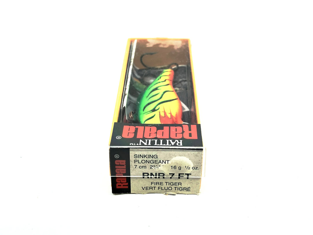 Rapala Rattlin' Rap RNR-7, FT Firetiger Color with Box