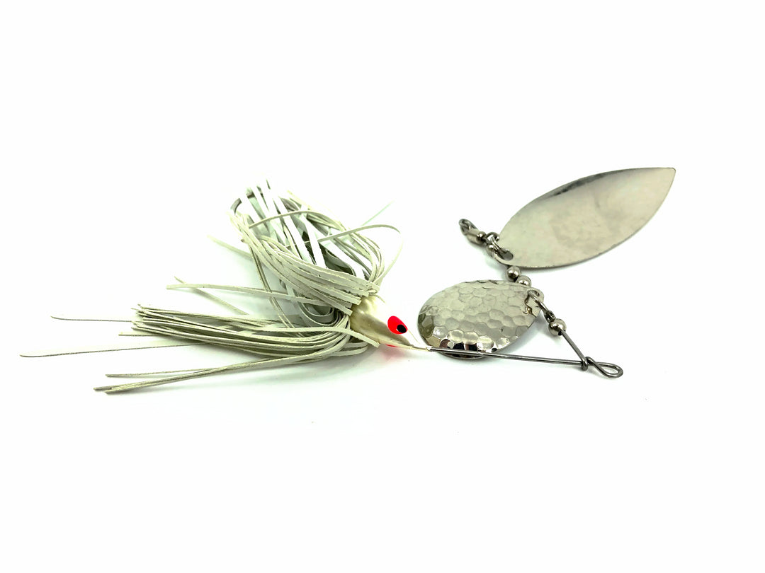 Northland Fishing Tackle Reed Runner Tandem Spinnerbait 3/8oz, #1 White Shad Color