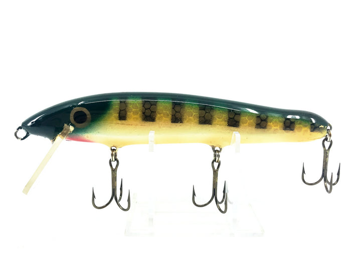 Crane 206 Musky Lure, Perch/White Belly Color