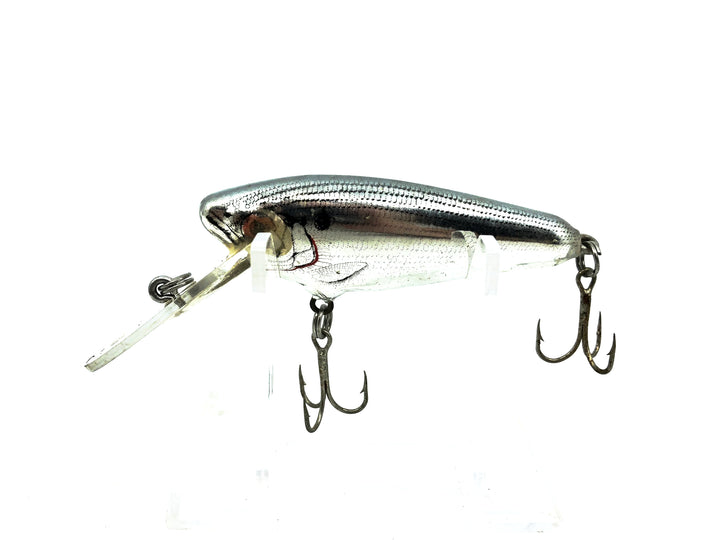 Bagley Small 4DDSF2 Small Fry Shad, BS Black on Silver Foil Color