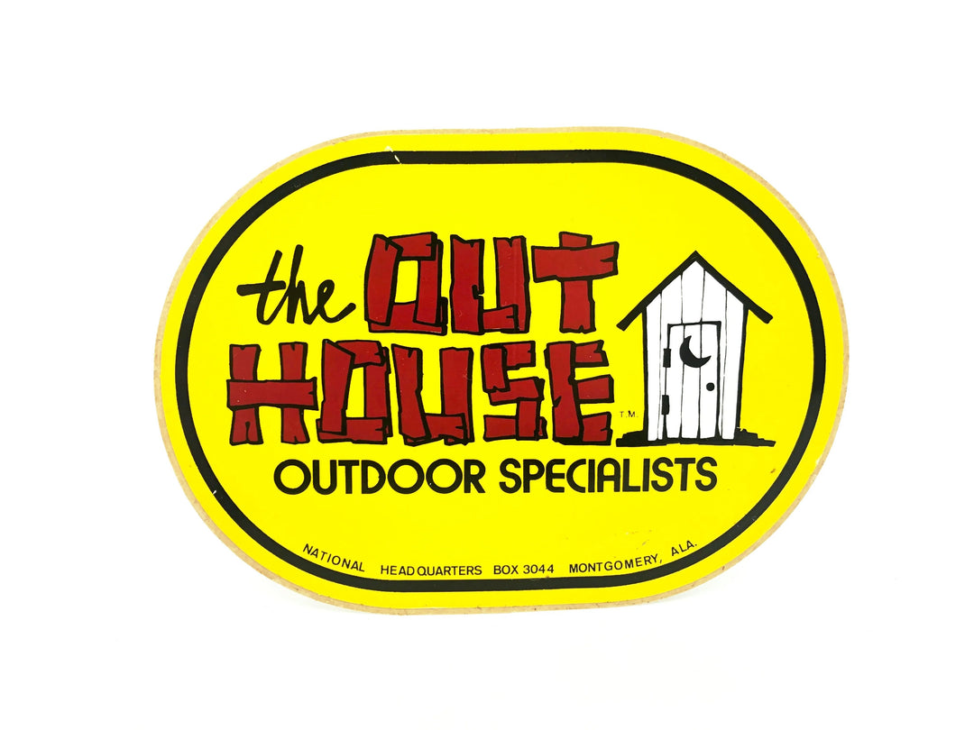 The Outhouse Outdoor Specialists Vintage Sticker