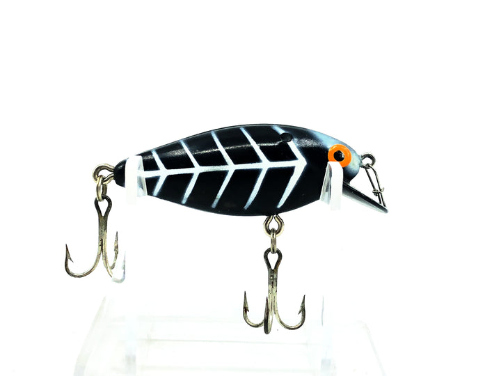 Bomber Speed Shad 2S, #14 Black/White Ribs Color