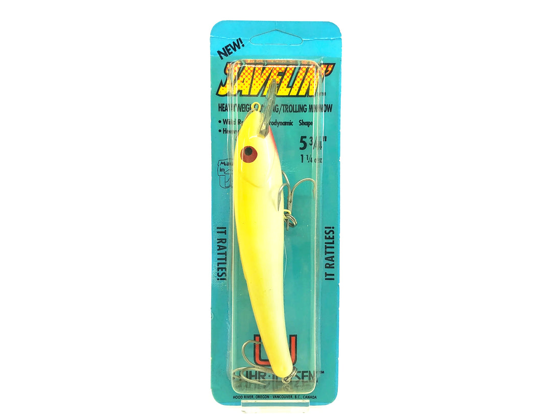 Luhr-Jensen Javelin, Pearl/Yellow Back Color with Card