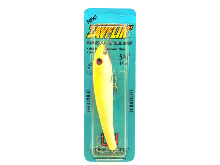 Luhr-Jensen Javelin, Pearl/Yellow Back Color with Card