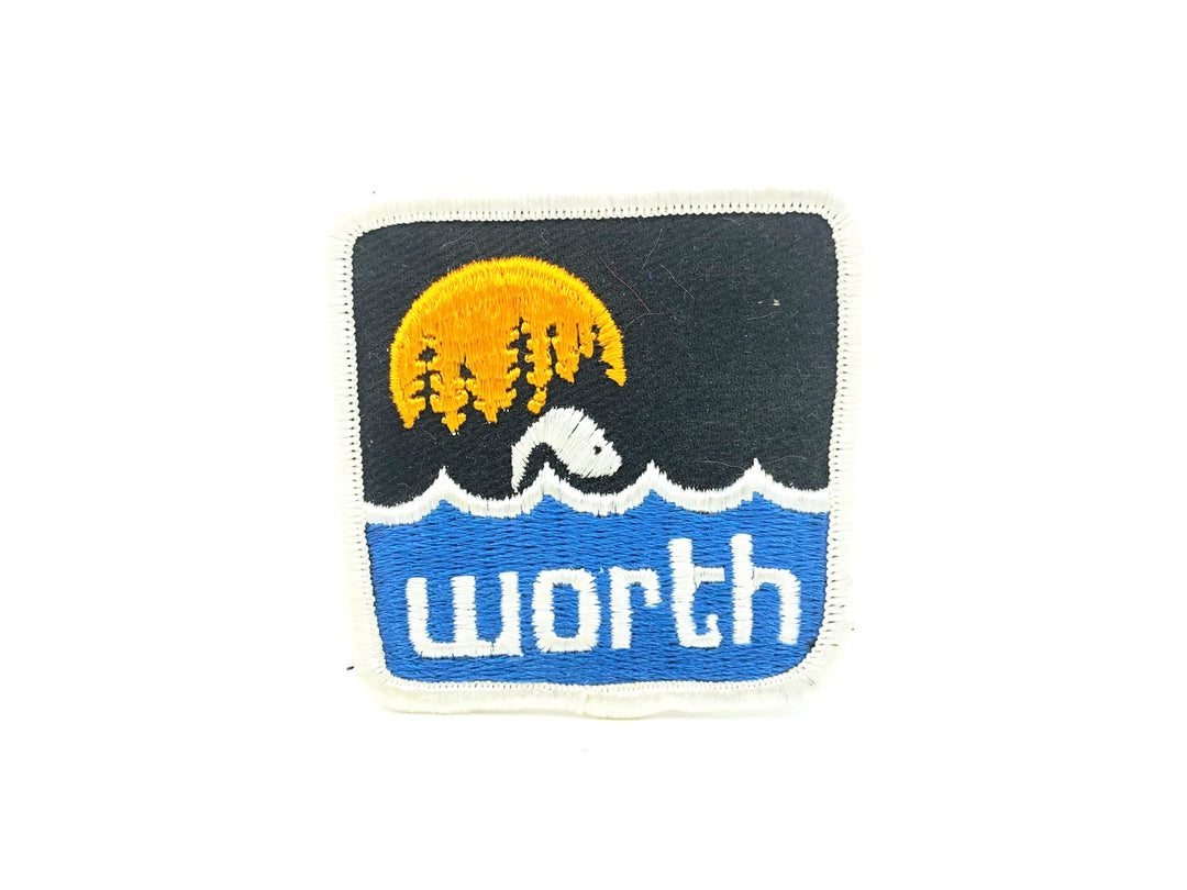 Worth Vintage Fishing Patch - Dark Blue Water