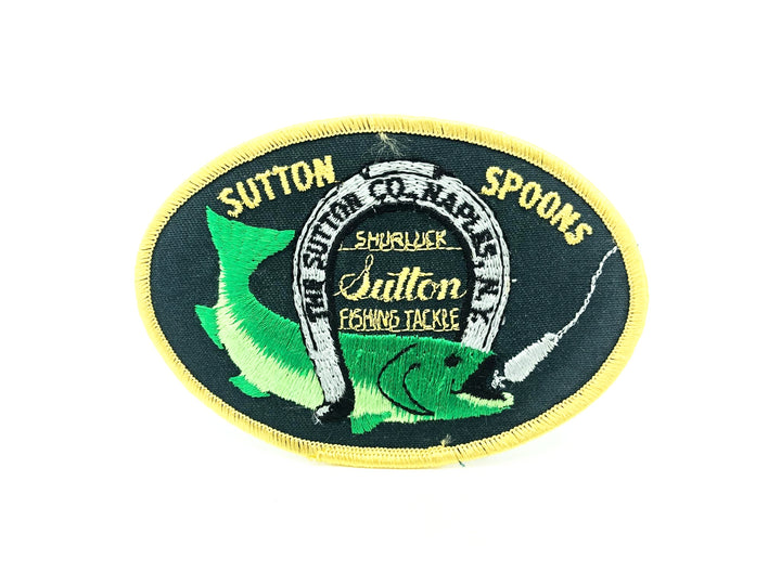 Sutton Spoons Fishing Tackle Shurluck Vintage Patch