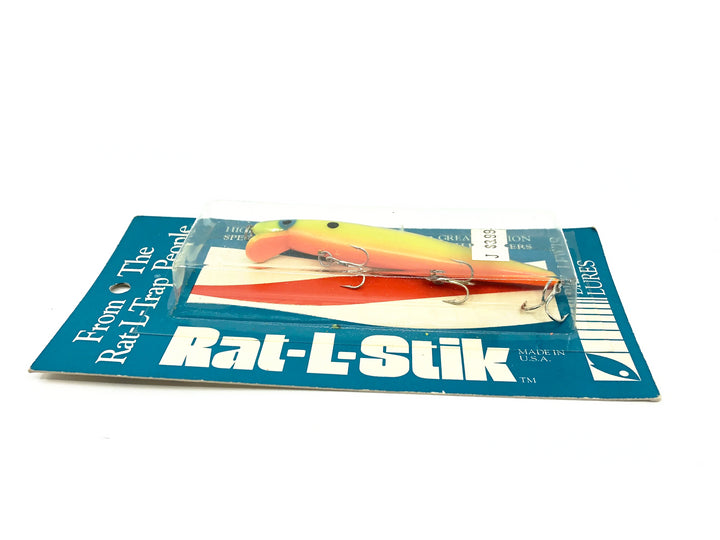 Bill Lewis Rat-L-Stik, #52 Chartreuse Shiner Color on Card