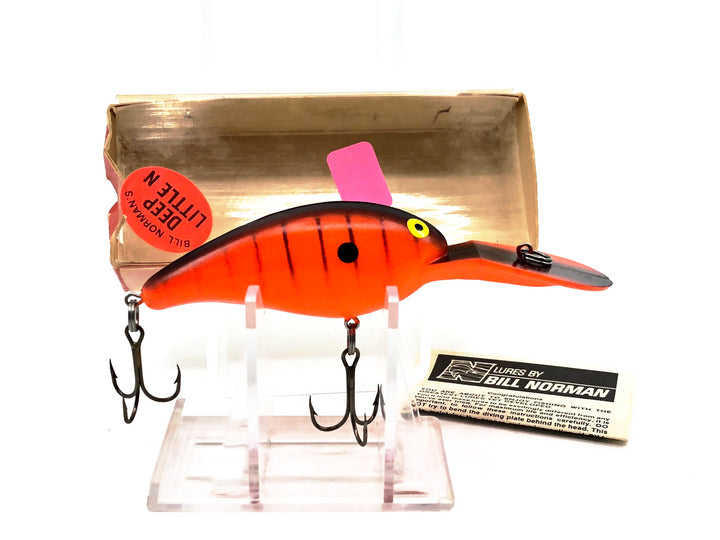 Bill Norman Deep Little N 1900 DRP, Color #35 Fluorescent Orange/Black Back in Box