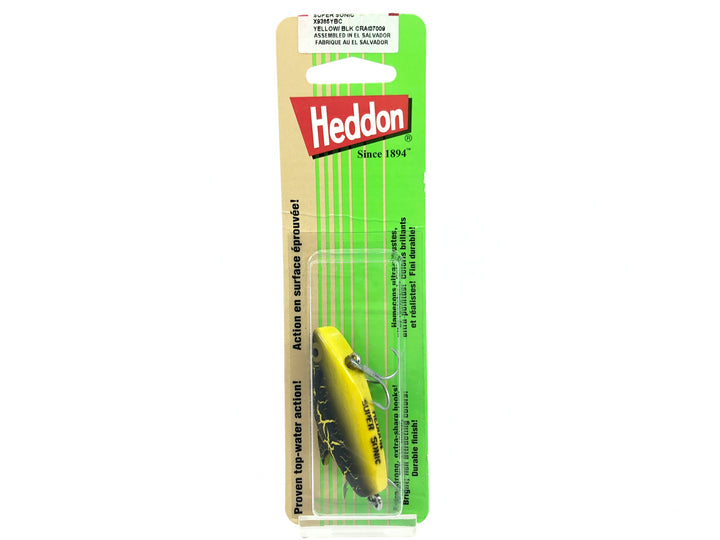 Heddon Super Sonic, YBC Yellow Black Crackle Back Color on Card Limited Edition