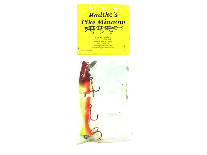 Radtke Pike Minnow, Parrot Color on Card