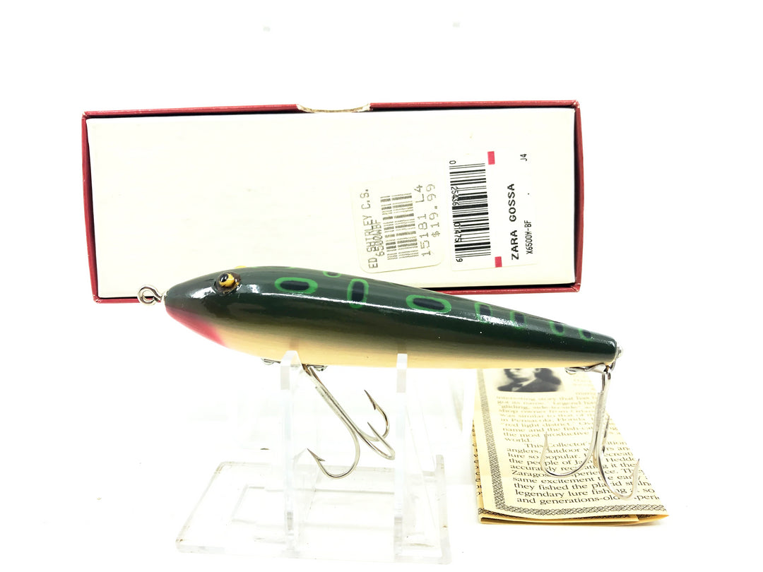 Heddon Centennial Edition Wood Zaragossa New in Box No. 6500W-BF Bullfrog Color